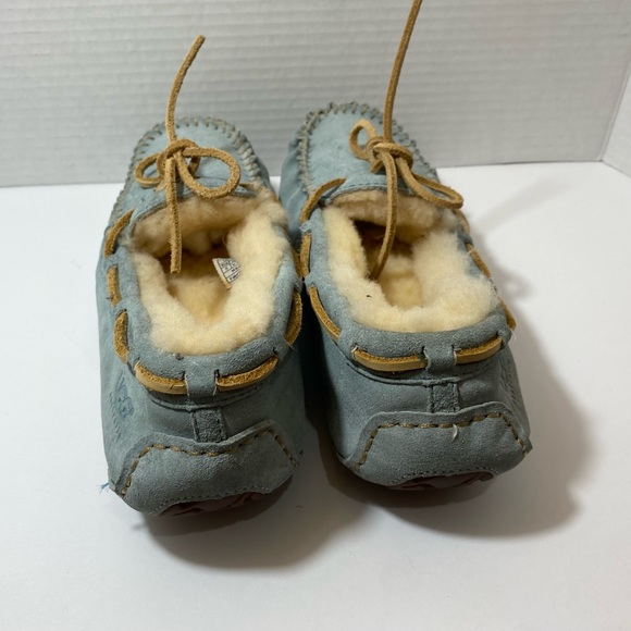 Ugg Pre-Owned Women’s Dakota Slippers Sky Blue Size 8 - Picture 7 of 13